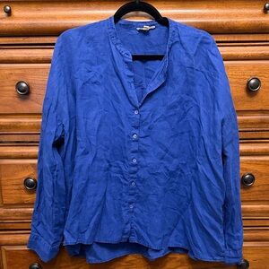 Eileen Fisher Linen Button Up Shirt